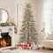 Green TPE and PVC Pre-Lit Christmas Tree with Multicolor LED Lights